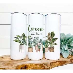 Custom Sublimated Plant 20 oz Tumbler